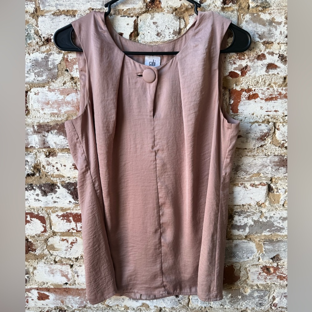 CAbi Mauve Sleeveless Blouse